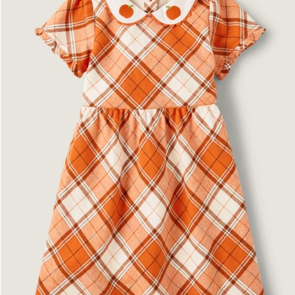 Gymboree Fall Pumpkin Thanksgiving Dress size 5